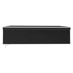 vidaXL Auvent rétractable manuel avec store 5x3 m Anthracite