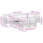 vidaXL Ensemble de canapés d'extérieur 9 pc Blanc et Beige
