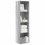 vidaXL Bibliothèque sonoma gris 40x30x152 cm bois d'ingénierie