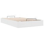 vidaXL Cadre de lit ottoman sans matelas blanc 120x200 cm similicuir