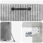 vidaXL Meuble TV mural Gris béton 59 5 x 41 x 30 cm Bois d'ingénierie