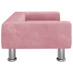 vidaXL Canapé pour enfants rose 70x45x26 5 cm velours