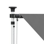 vidaXL Auvent rétractable manuel Gris clair 150 cm