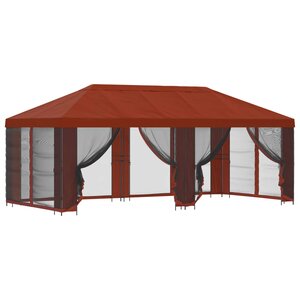 vidaXL Abri de jardin avec parois 6 x 3 m Terre cuite
