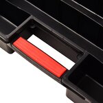 Vidaxl boîtes d'assortiment 2 pcs 460x325x80 mm plastique