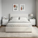 vidaXL Cabinet de chevet 2 pc Blanc 43 x 34 5 x 50 cm