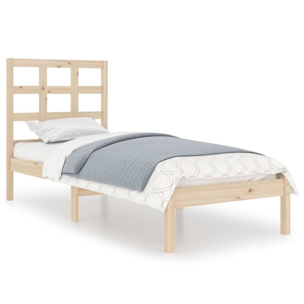 vidaXL Cadre de lit Bois massif 90x200 cm