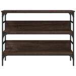 vidaXL Table console chêne marron 100x32x75 cm bois d'ingénierie