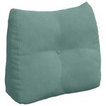 vidaXL Coussin de Dos Vert Mer 60 x 24 x 50 cm Velours