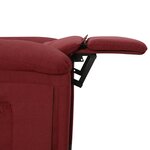 vidaXL Fauteuil électrique de massage Bordeaux Tissu