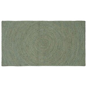 vidaXL Tapis de surface Vert olive 60 x 110 cm Jute