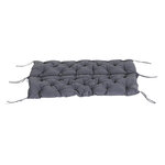 Coussin matelas assise dossier pour banc de jardin balancelle canapé 3 places grand confort 150 x 98 x 8 cm gris