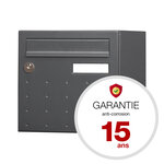 Boîte aux lettres cubysm 1 porte gris anthracite ral 7016m