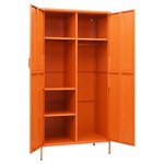vidaXL Garde-robe Orange 90x50x180 cm Acier