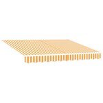 vidaXL Auvent rétractable électrique Orange 3 5 x 2 5 m