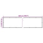 vidaXL Écran d'intimité de balcon aspect de plante vert 500x75 cm PVC
