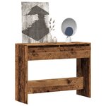 vidaXL Table console vieux bois 100x35x76 5 cm bois d'ingénierie