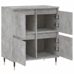 vidaXL Buffet Gris béton 60x35x70 cm Bois d'ingénierie