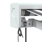 vidaXL Auvent rétractable anthracite et blanc 3 5x2 5m tissu/aluminium