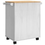 vidaXL Chariot de cuisine FLORO Blanc 72 5 x 45 x 80 cm