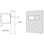 vidaXL Meuble TV mural 90x30x30 cm Bois de teck massif