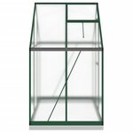 vidaXL Serre avec cadre de base vert 169x114x202 cm aluminium