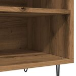 vidaXL Armoire à disques chêne artisanal 84 5x38x48 cm bois ingénierie