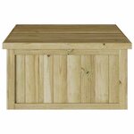 vidaXL Garage pour robot tondeuse Marron 73.5 x 81.5 x 38.5 cm