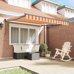 vidaXL Auvent Jaune et Orange 350 x 250 x 165 cm Polyester