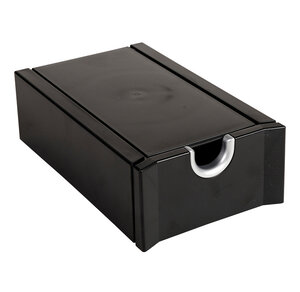 Fichier pour cartes de visite 100 x 150 mm Livré Vide Noir Argent EXACOMPTA