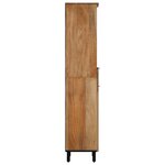 vidaXL Armoire salle de bain marron 38x33x160 cm bois massif manguier
