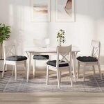 vidaXL Coussins de siège 4 Pièces Gris foncé 40 x 40 cm