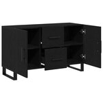 Buffet vidaXL Noir Chêne 100x36x60 cm Bois d'ingénierie