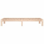 vidaXL Cadre de lit bois massif 75x190 cm petit simple