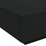 vidaXL Table basse noir 80x80x31 cm bois d'ingénierie