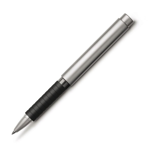Stylo roller BASIC métal Noir mat chromé 0 7 mm FABER-CASTELL