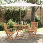 vidaXL Set de salle à manger de jardin 2 Pièces Marron