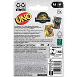 Mattel JFT28 - Uno Jeu de cartes Jurassic World