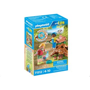 PLAYMOBIL 71512 - Enfants avec famille de hérissons