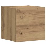 vidaXL Meubles TV muraux 3 Pièces chêne artisanal bois d'ingénierie