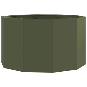 vidaXL Jardinière Vert olive 90 x 90 x 50 cm Acier
