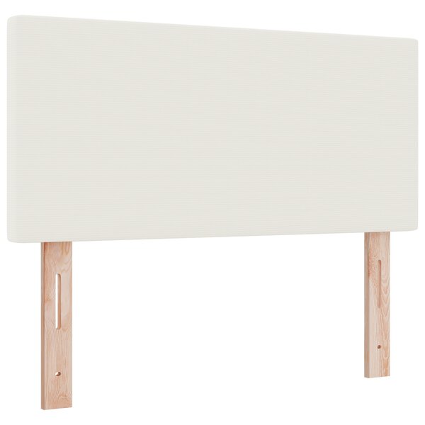 Tête de lit LED vidaXL Design Simple Crème 90 cm Tissu Cordon