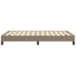 vidaXL Cadre de lit sans matelas taupe 120x200 cm tissu