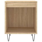 vidaXL Tables de chevet 2 Pièces chêne sonoma 40x35x50 cm bois ingénierie