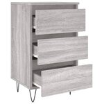 vidaXL Table de chevet sonoma gris 40x35x69 cm bois d'ingénierie