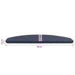 vidaXL Tapis d'escalier auto-adhésifs 15 pc 80 x 28 x 3 5 cm Bleu