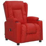 vidaXL Fauteuil inclinable électrique Rouge bordeaux Similicuir