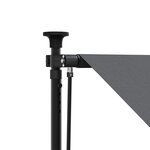 vidaXL Auvent rétractable anthracite 100x150 m tissu et acier
