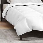 vidaXL Duvet d'hiver Blanc 140 x 220 cm Bas