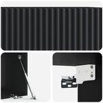 vidaXL Meuble TV mural Noir 59 5 x 41 x 30 cm Bois d'ingénierie